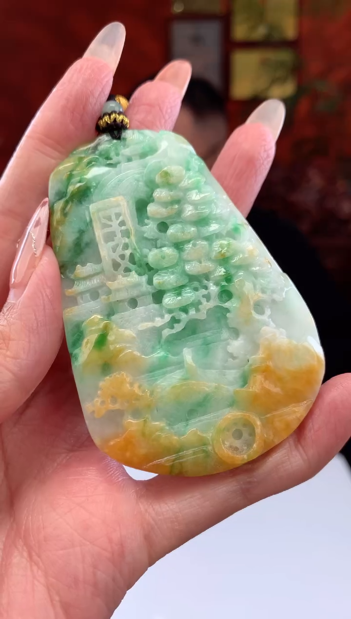 【闪购商品】定制翡翠未镶嵌挂件发货（拍一发一）