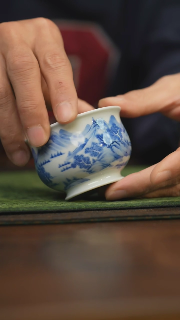 【闪购商品】杯柴窑青花破价福利