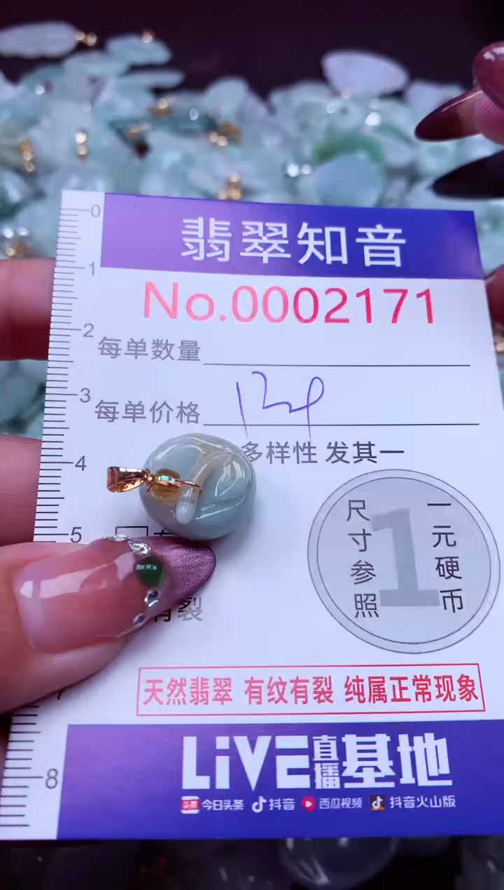 吊坠(不含链)未镶嵌翡翠2171