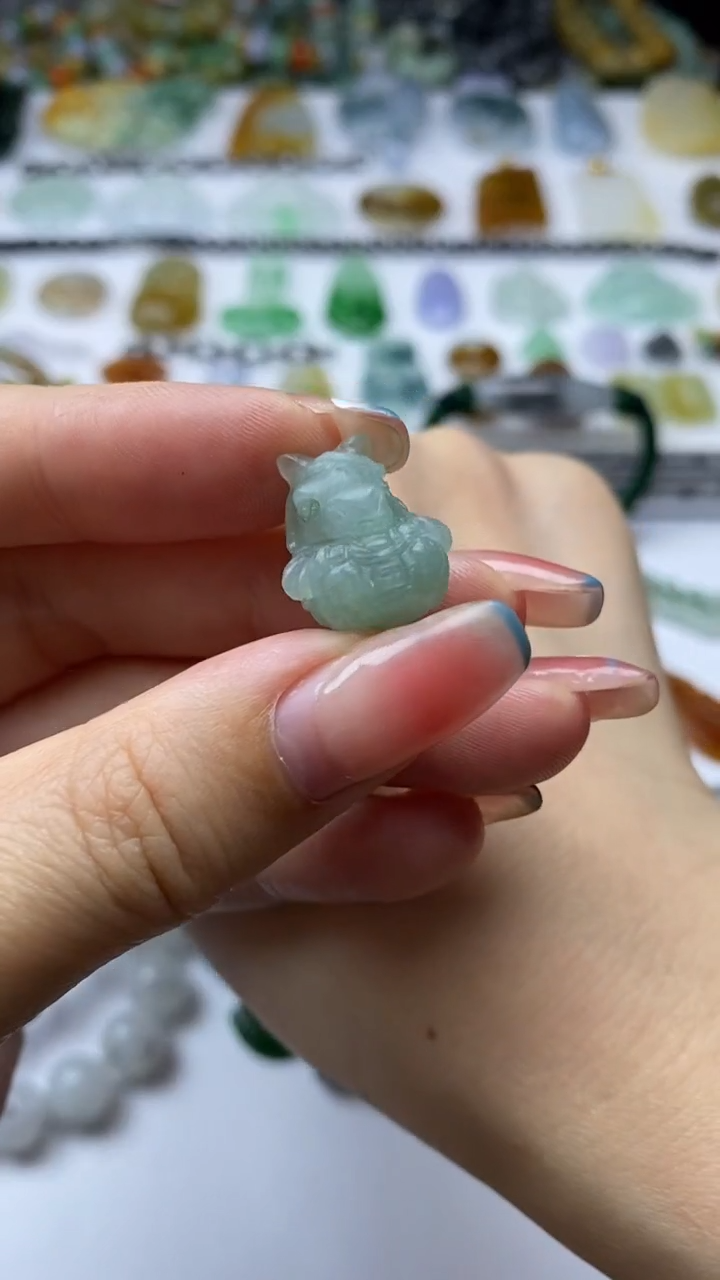 未镶嵌定制翡翠毛货定制不退不换