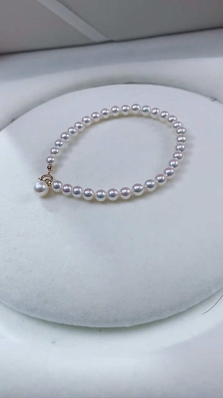 未镶嵌淡水珍珠珠宝奇石珍珠项链卡4.5到5