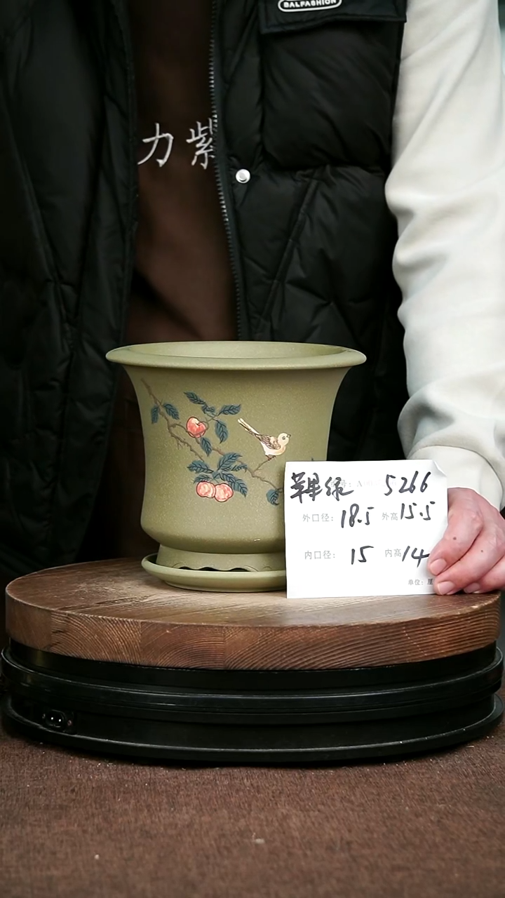 紫砂花盆花卉园艺5266+Z