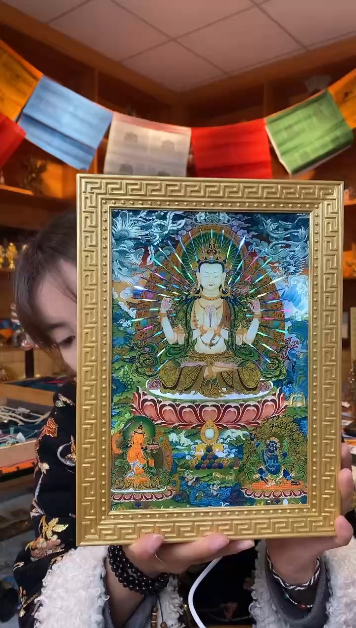 【闪购商品】泥塑四臂观-与实物略有差异介意者慎拍