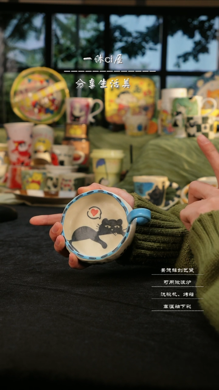 【闪购商品】摆件亲工手绘陶瓷-