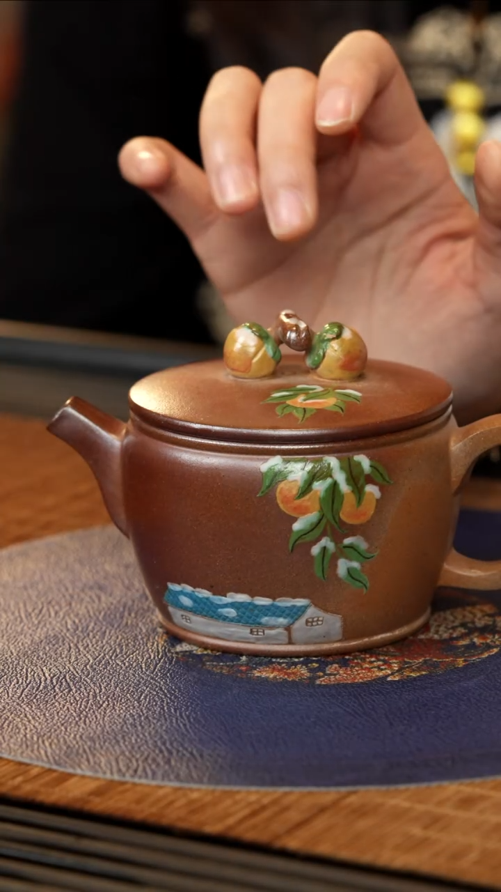 【闪购商品】紫砂茶壶GS 葛窑 汉瓦 200cc