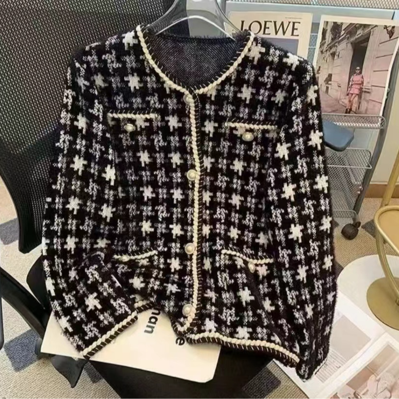 【范范专属】休闲百搭黑色小香风女士短外套065