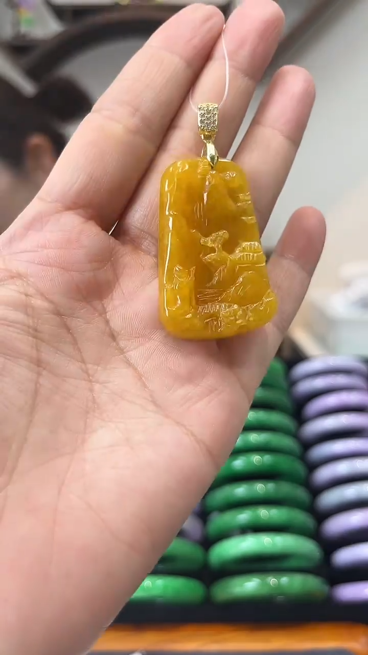 【闪购商品】砖雕闪109 手工雕刻吊坠