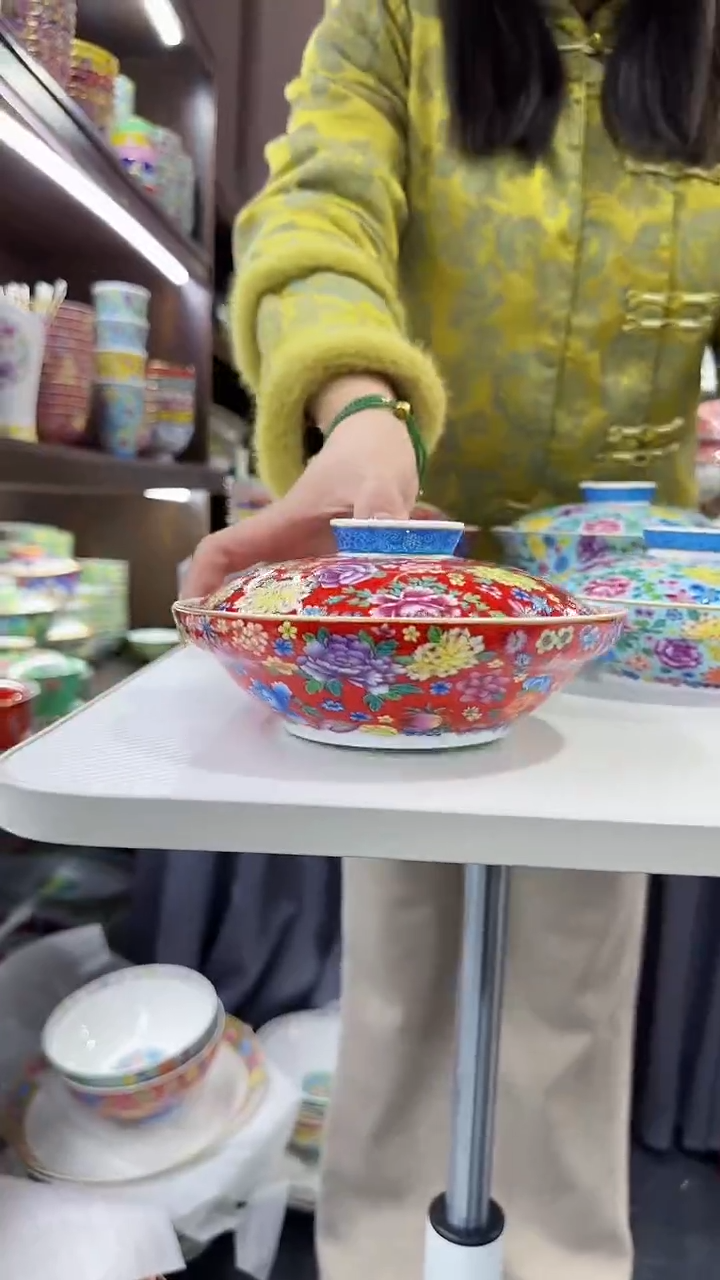 【闪购商品】瓷片7.5英寸【盖盘】1个景德镇陶瓷