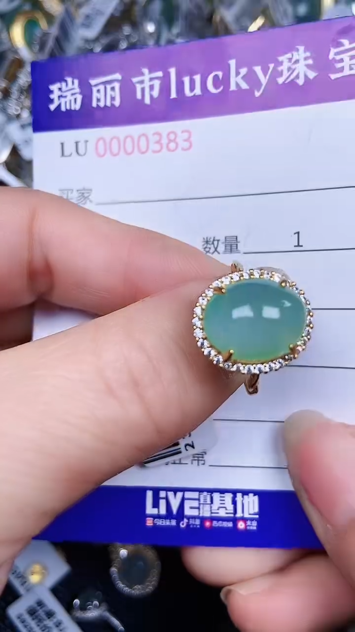 颈饰银S925镶嵌翡翠0383