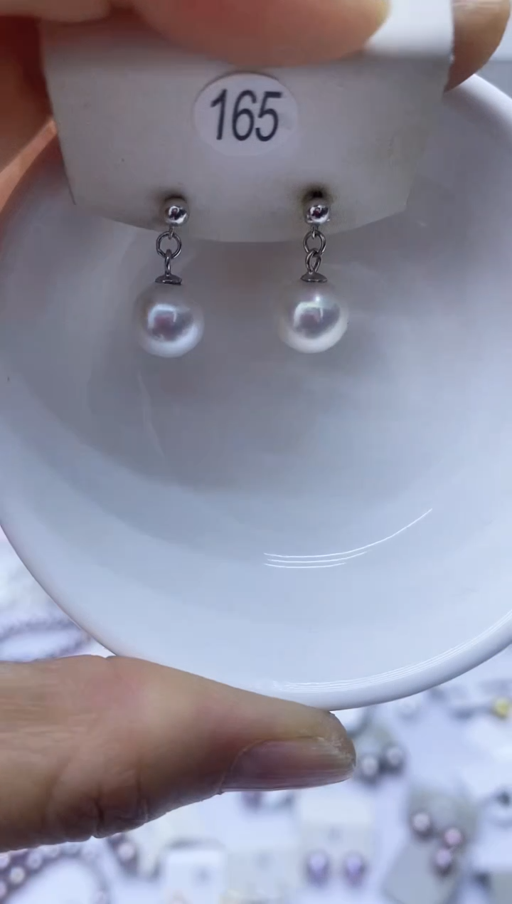 【闪购商品】淡水珍珠耳饰银S925镶嵌165