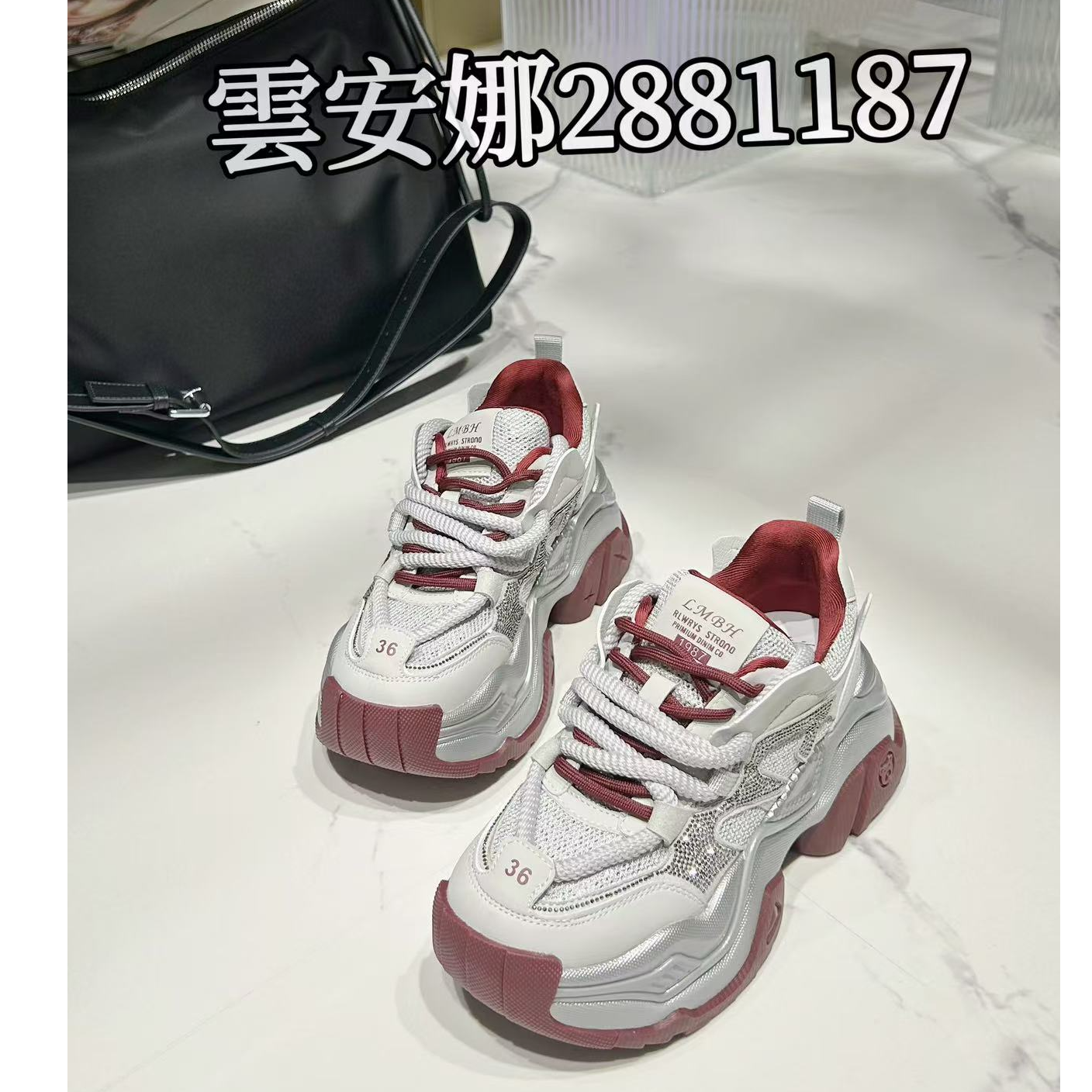 YUNANNA/雲安娜2025春季潮流厚底网红百搭时尚潮鞋2881187