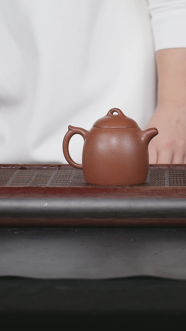 【闪购商品】紫砂茶壶7 原矿紫砂壶 秦权 红降坡