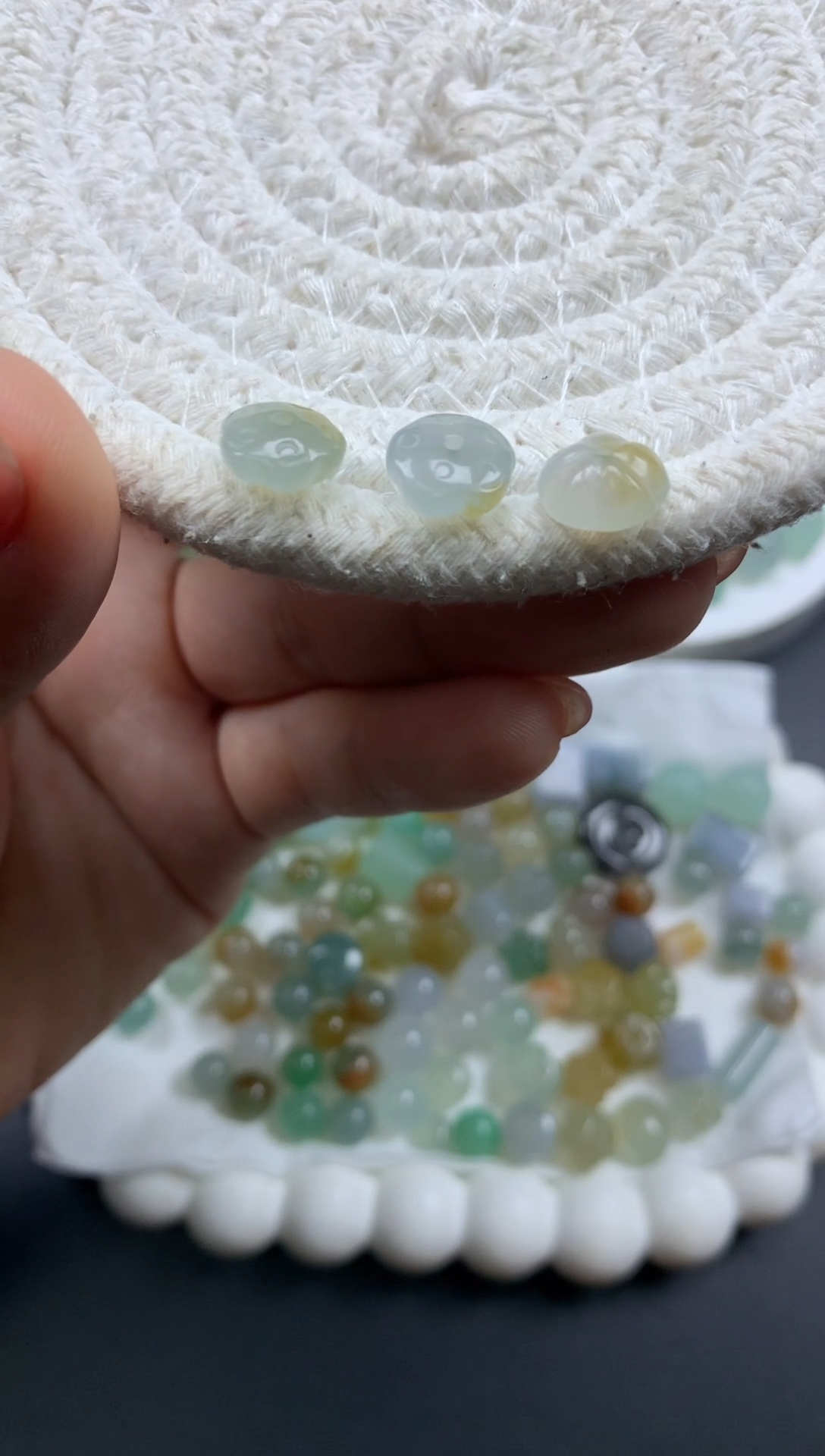 定制翡翠未镶嵌毛货