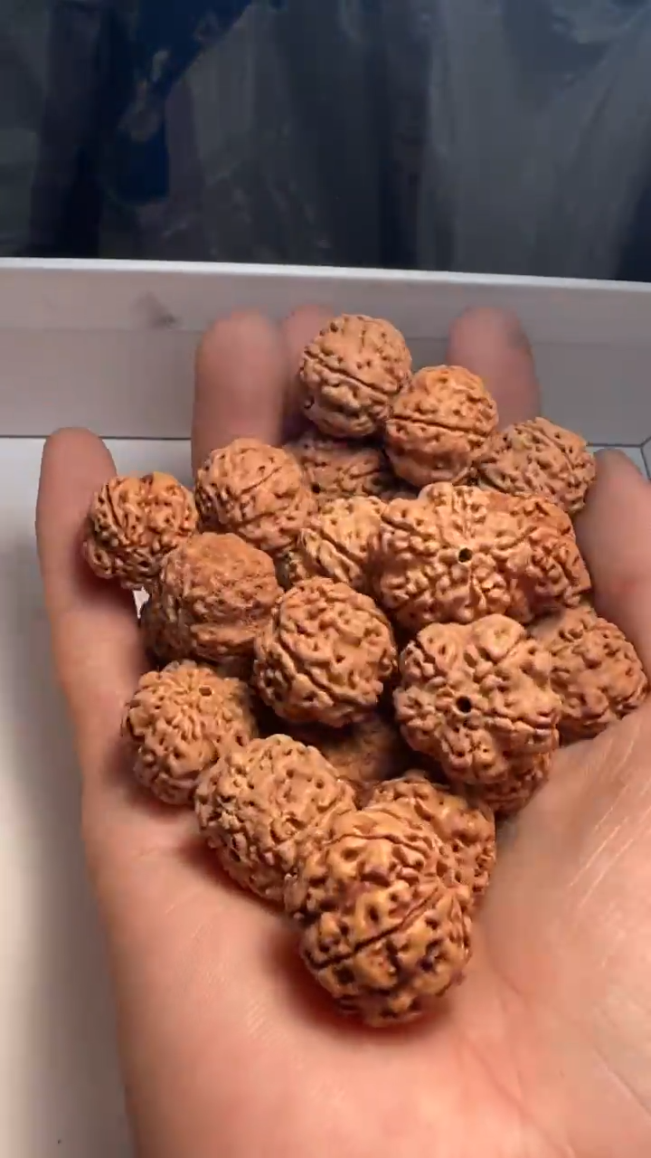 金刚菩提手串非全品红方印梅花散籽19-20mm一份一百颗