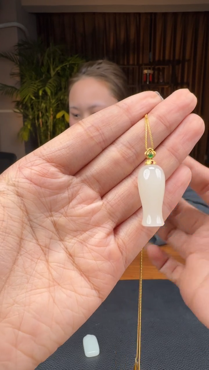 【闪购商品】和田玉3918K金镶嵌3.3吴倩多样性拍一发一