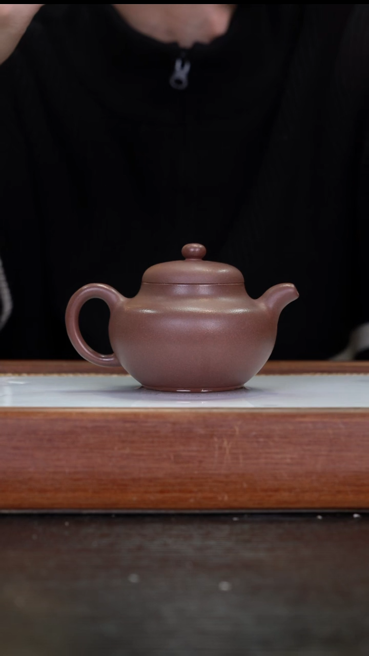 茶壶紫砂  MXW   一厂老紫泥     柿园   220cc