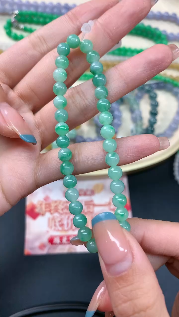 【闪购商品】翡翠手链未镶嵌手串A91|10500