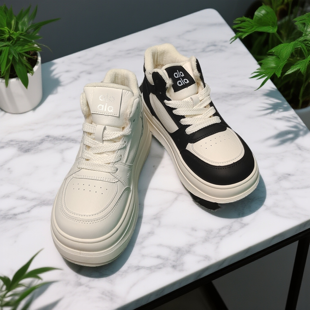 923-2沃 A923-2低帮加绒系带运动鞋中年冬季休闲板鞋舒服日常咖色