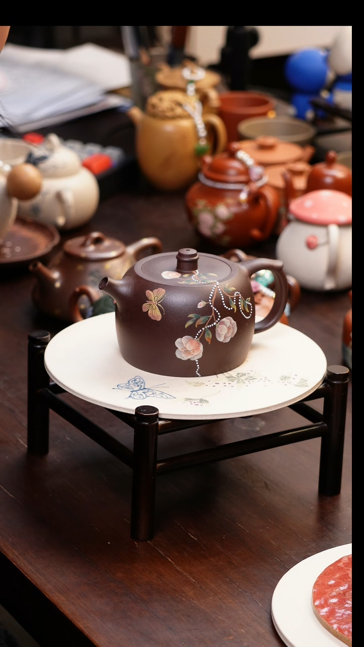 【闪购商品】妮原矿紫砂手工杯子朱