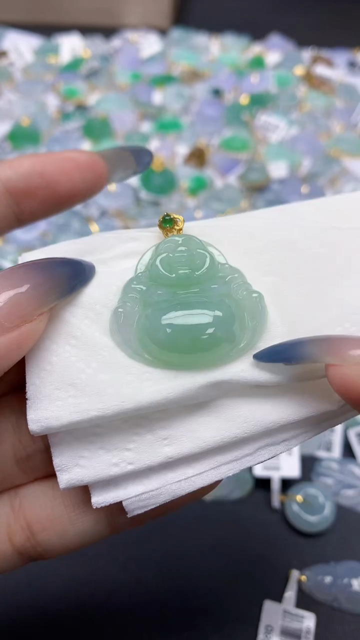 翡翠未镶嵌颈饰天然a货翡翠