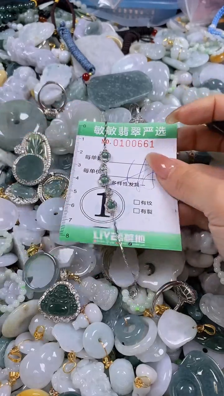 【闪购商品】翡翠颈饰未镶嵌闪购0100661多样性发其一