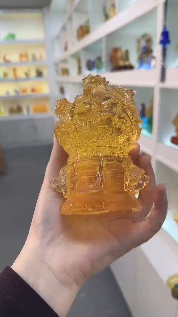 手工艺品琉璃九龙