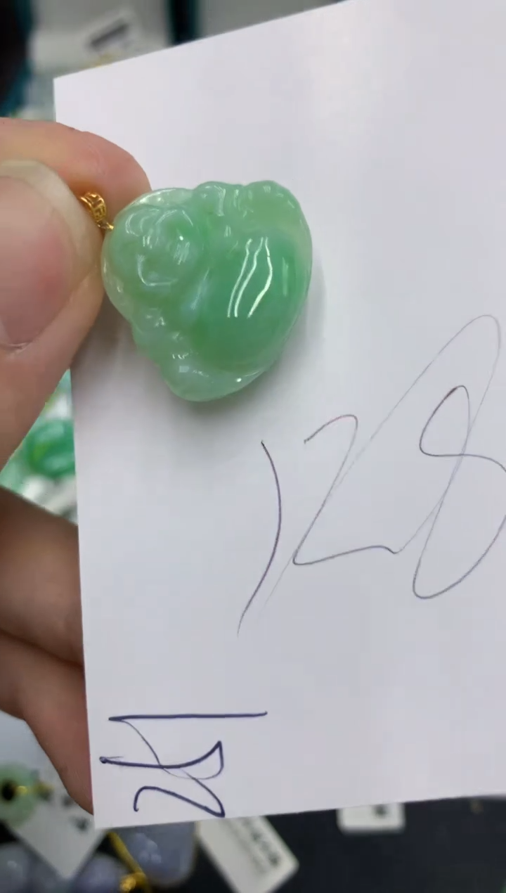 【闪购商品】翡翠颈饰18K金镶嵌号链接111111