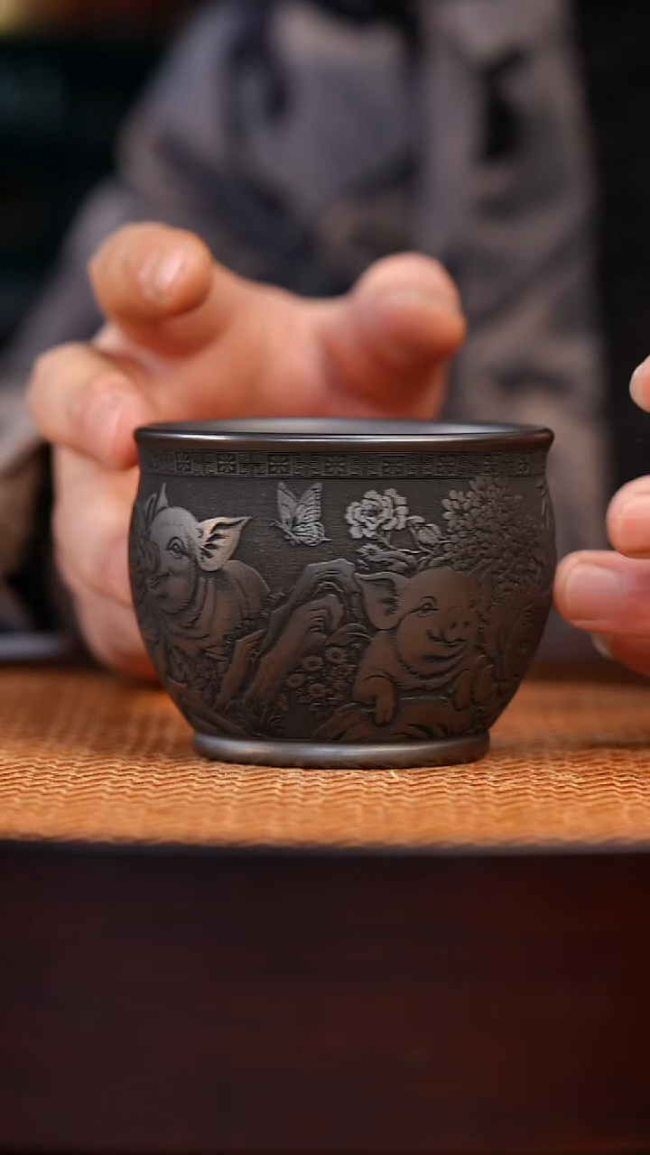 茶杯紫砂宜兴全手工紫砂杯