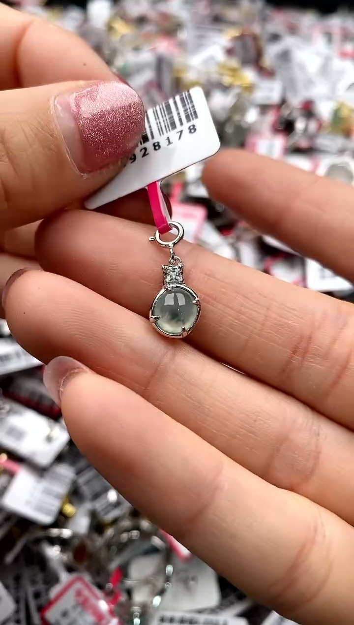 【闪购商品】翡翠戒指银S925镶嵌222222    1