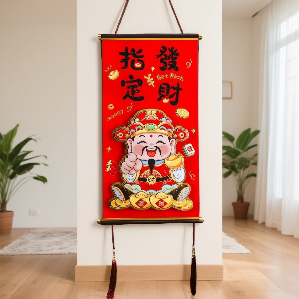 H马年指定发财一路发财财源滚滚马年大吉大吉大利财神到家