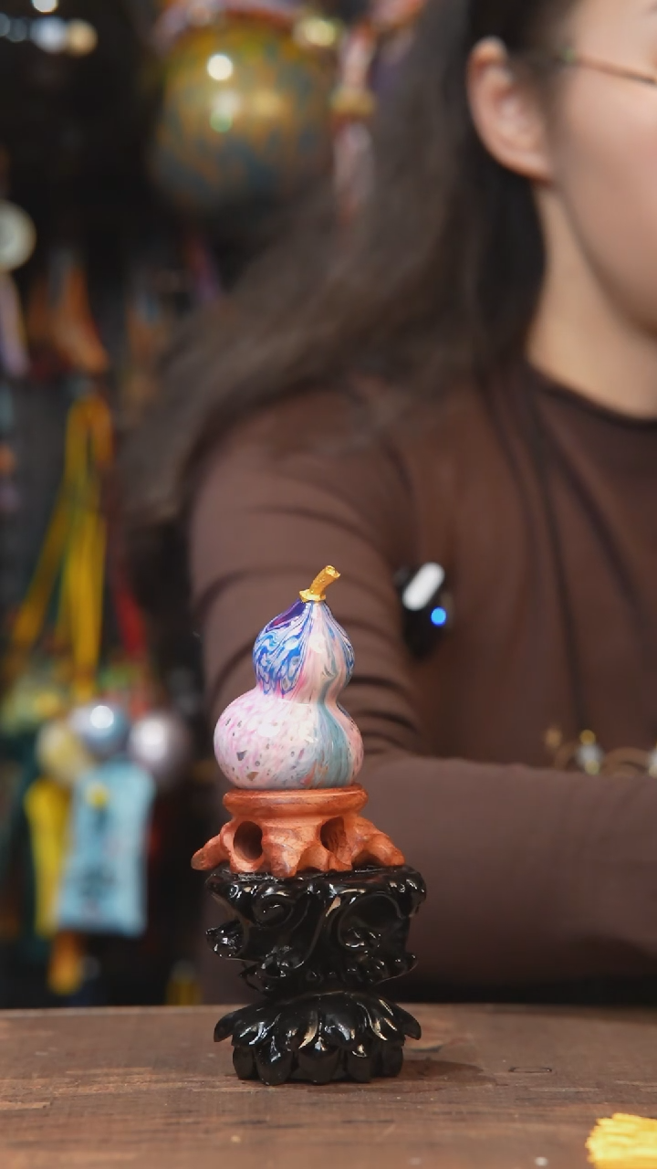 【闪购商品】994号-大漆飘漆小葫芦脖挂