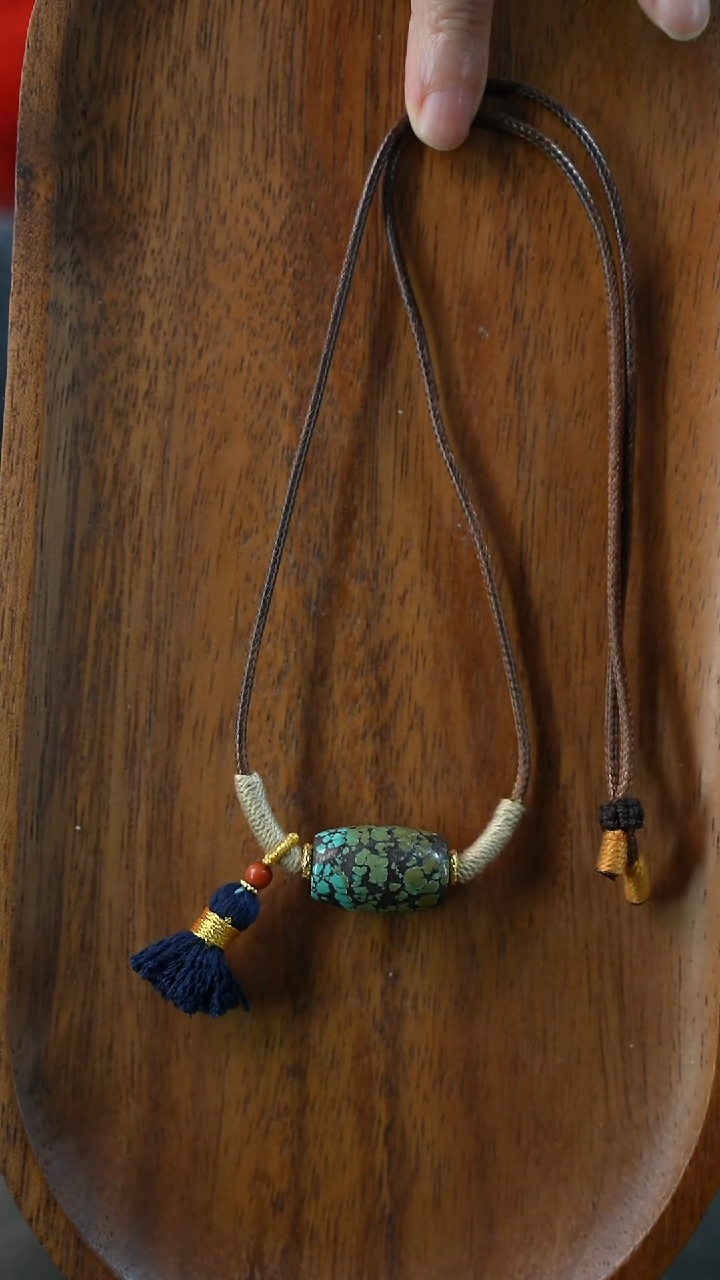 未镶嵌绿松石项链特价湖北原矿绿松石YXH-001