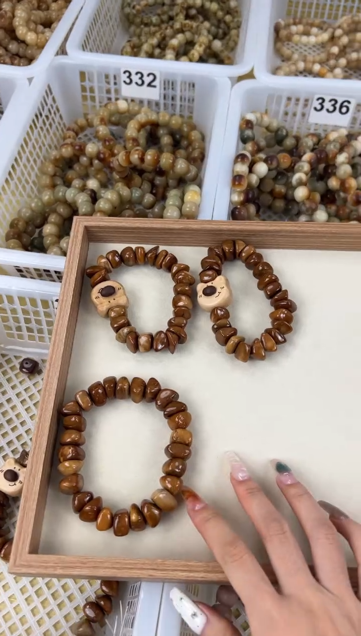 手串菩提根/象牙果卡15库克随型小方块手串333