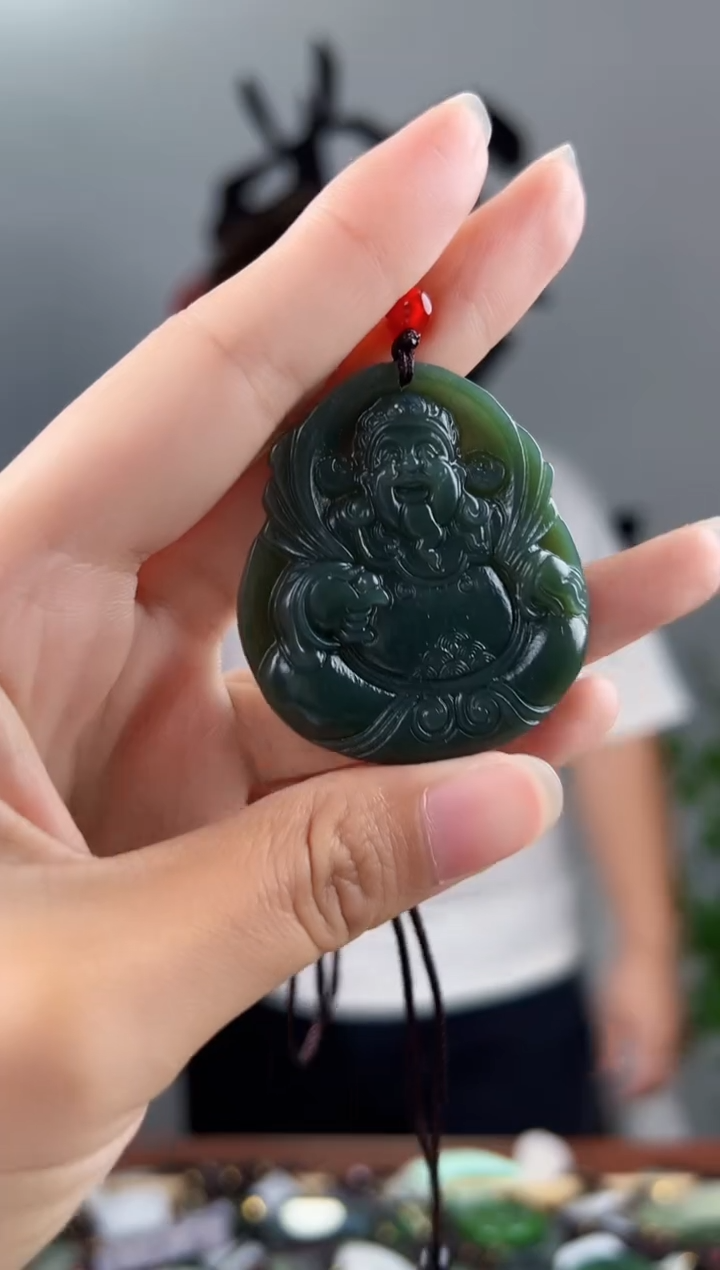 和田玉未镶嵌颈饰拍一发一，多样性发货