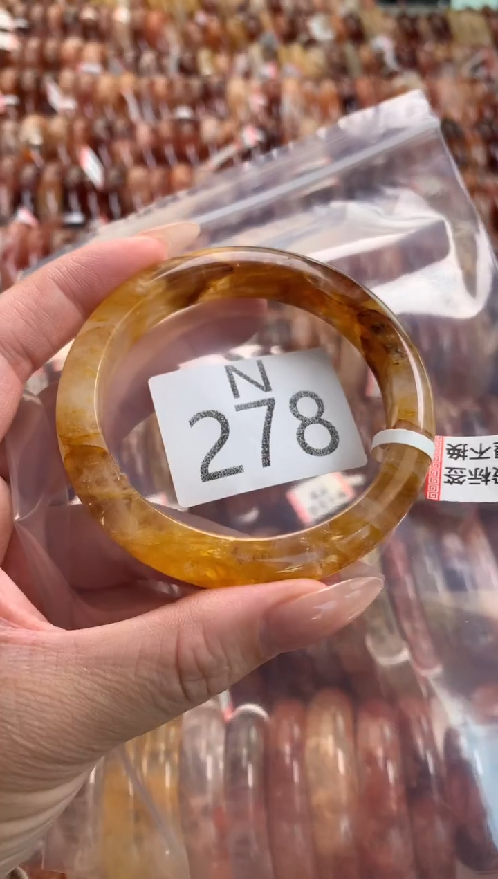 水晶珠宝半成品未镶嵌水晶手镯278-57