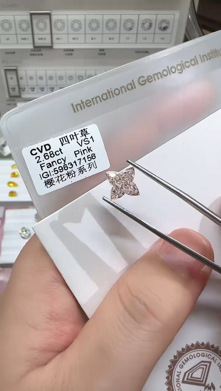 【闪购商品】实验室培育钻石未镶嵌2.68ct先鉴赏，再定制！