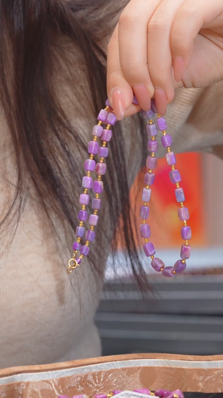 【闪购商品】苏纪石（舒俱来）项链18K金镶嵌多样性发@@E0267