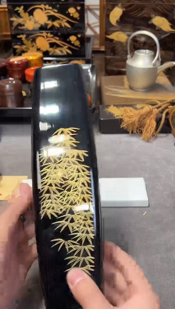 花器 大漆漆器大漆漆器