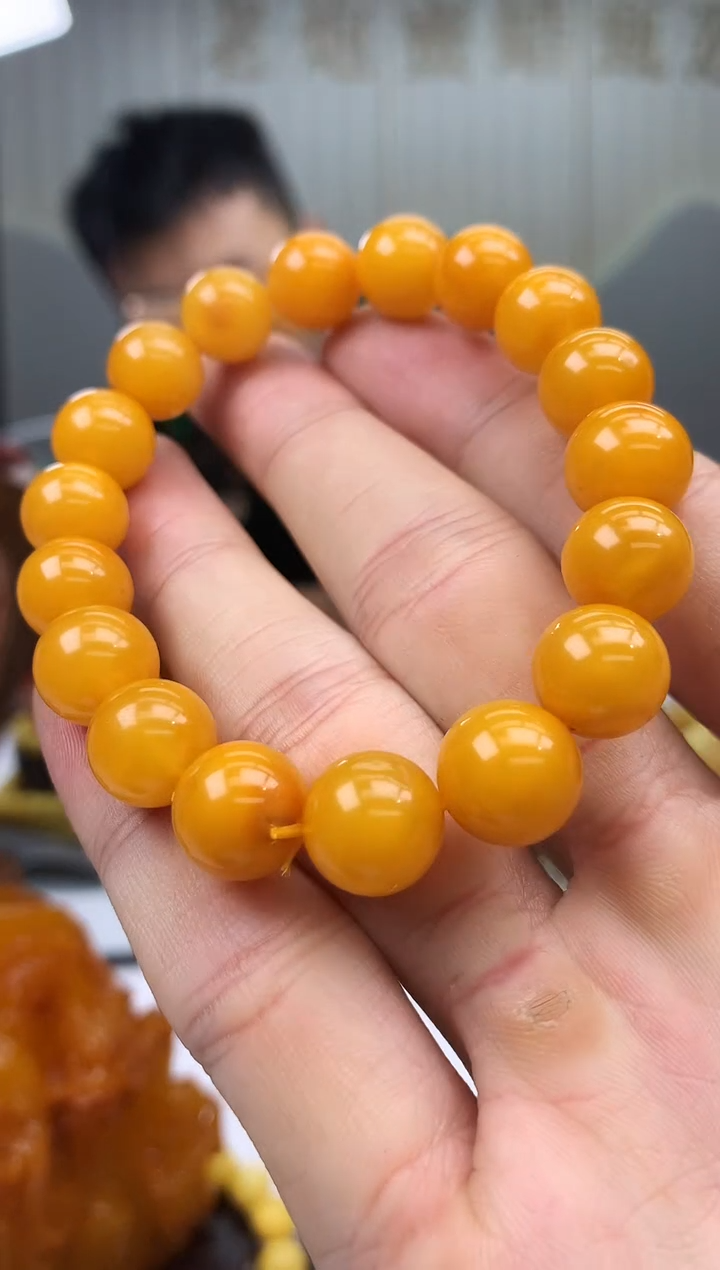 裸石蜜蜡未镶嵌手串