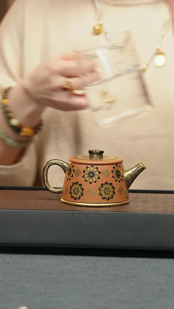 【闪购商品】紫砂茶壶五堂 太阳鱼罩