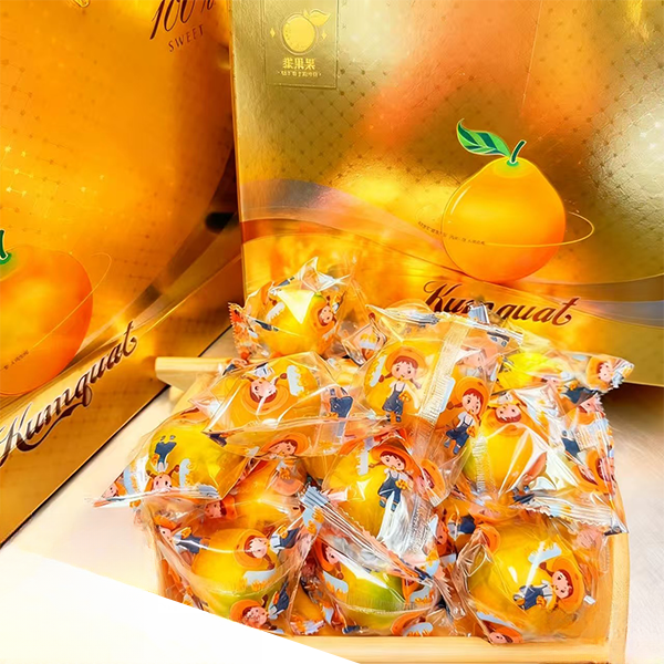 【顺丰包邮】当季限量脆蜜金柑精选柑橘水果大果精美礼盒约2斤左右