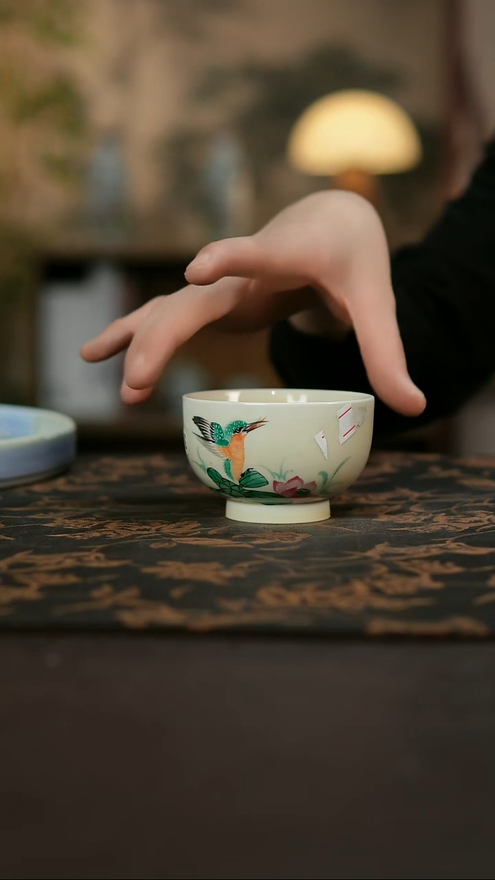 景德镇陶瓷杯碗柴烧多人