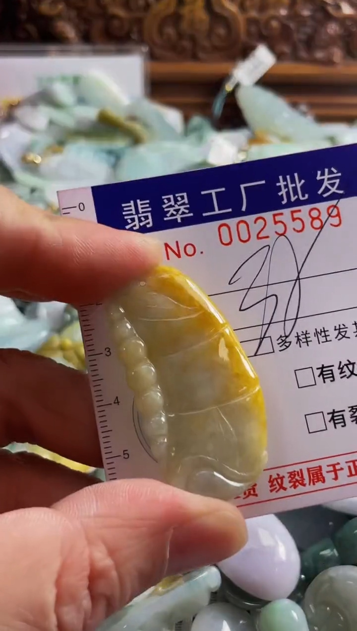 【闪购商品】翡翠颈饰未镶嵌扣头天然A货翡翠