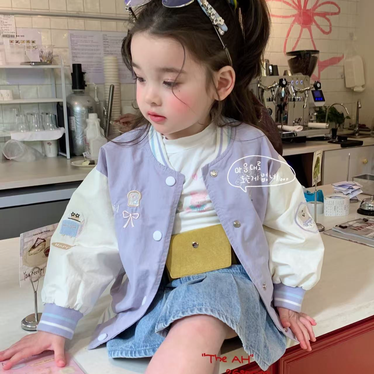 AH·26春～紫色棒球服外套牛仔半裙套装66123 66010 66146（汉服）