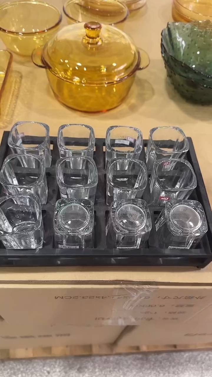 耐热玻璃无盖款闪购专属价75ml*12+杯架