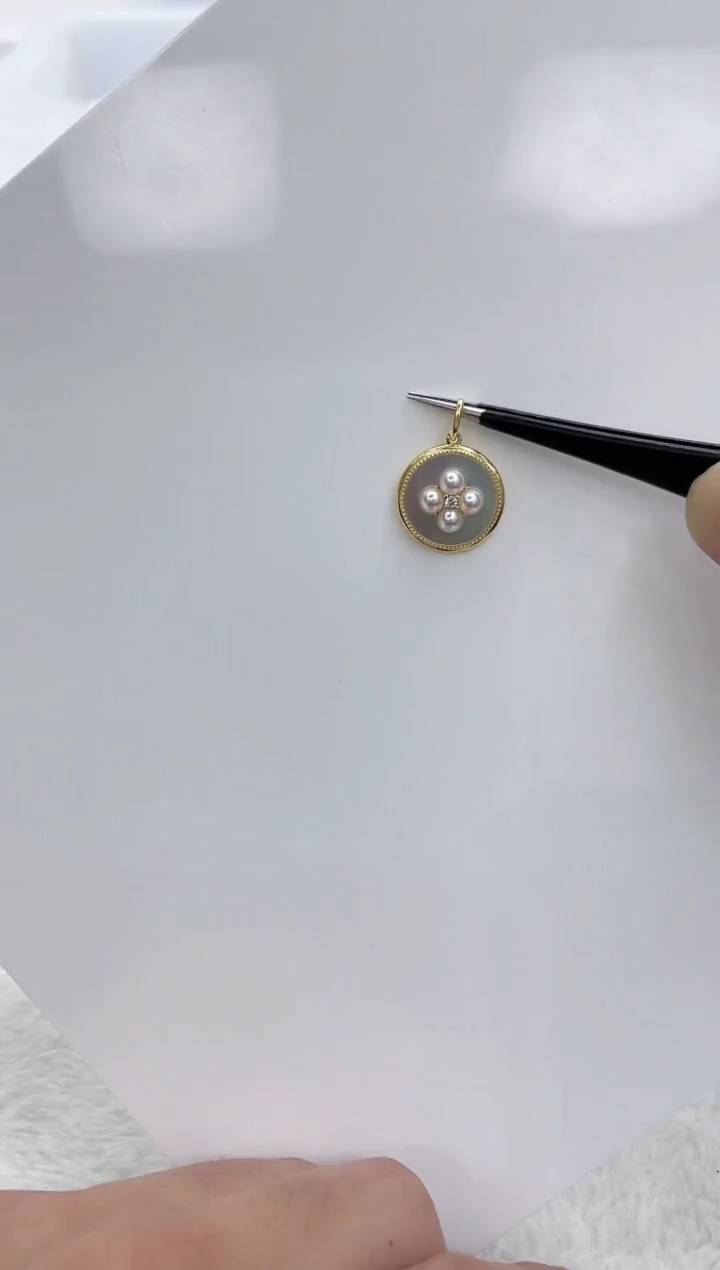 【闪购商品】海水珍珠颈饰银S925镶嵌海水珍珠吊坠