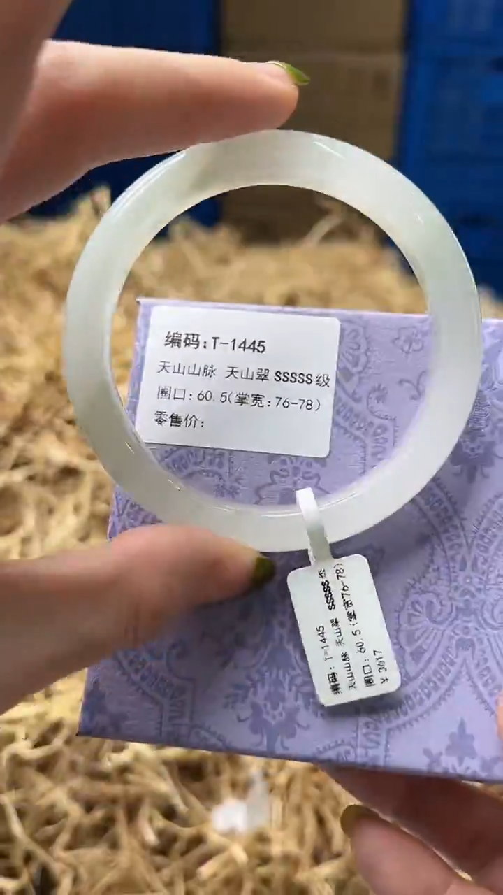 未镶嵌手镯石英质玉T1445