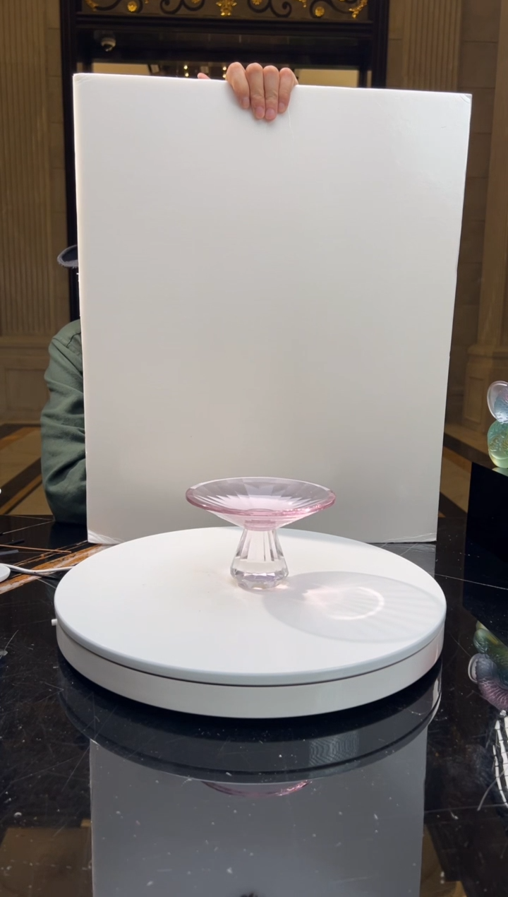 【闪购商品】摆件 A19粉水晶坚果碟水晶琉璃摆件