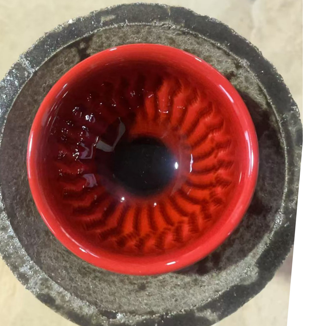 高端茶盏 牛血红将军杯