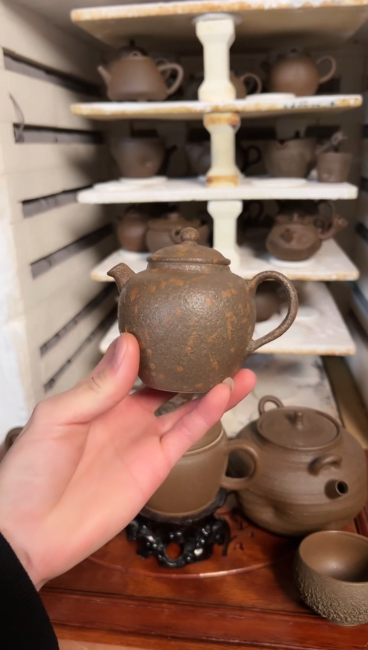 【闪购商品】冰碛岩陶制手工壶 
